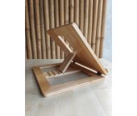 Wooden Laptop Stand – Handmade Wooden Laptop Riser for Ergonomic Desk Setup, Improved Airflow & Posture Support, Minimal Natural Finish, Eco-Friendly Office/Home Accessory